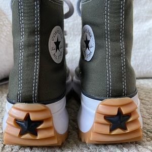 Converse Run Star Hike Platform - size 5.5 women - Cargo Khaki/White
